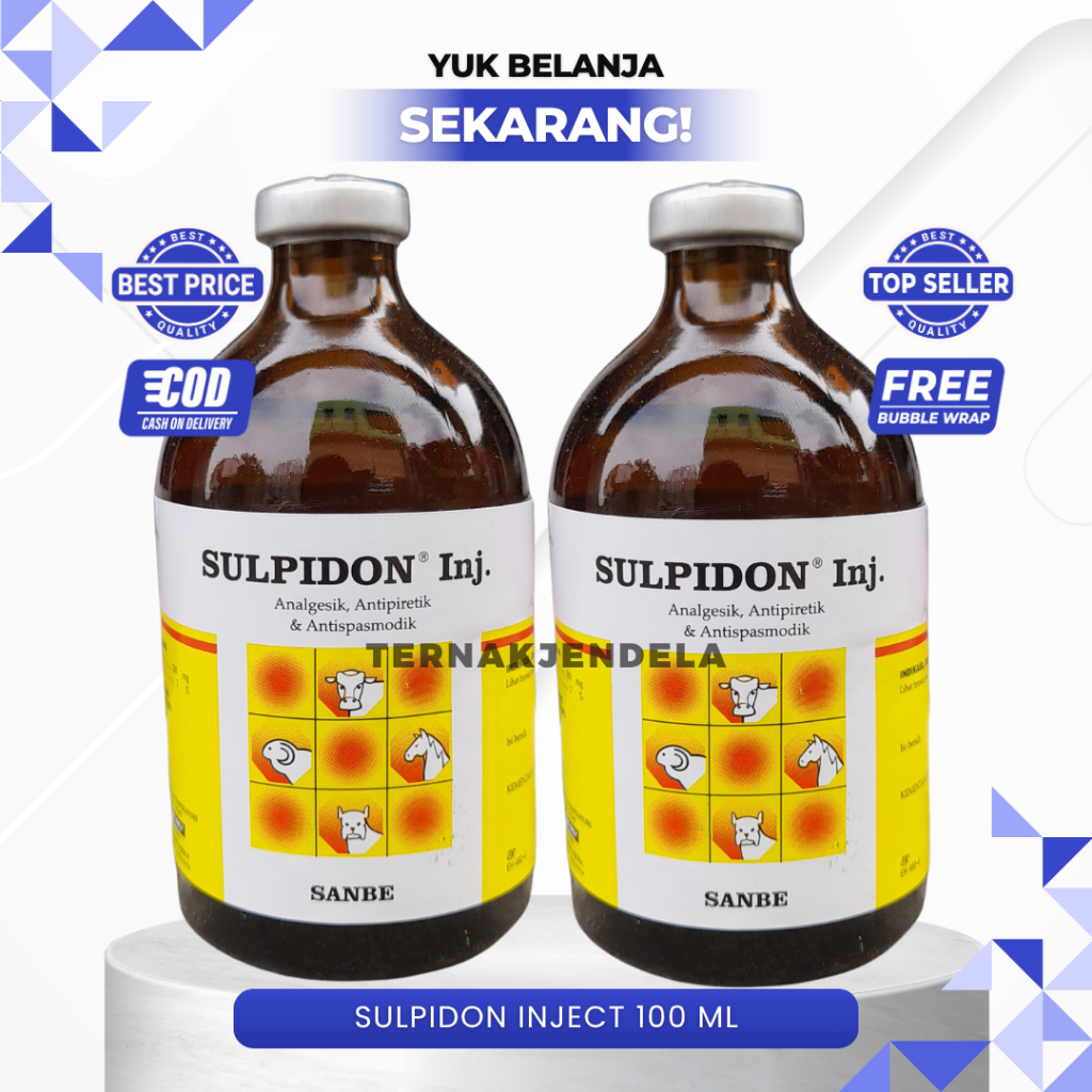 DimasStorr Sulpidon INJECT 100 ML SANBE obat gesik, ipiretik dan ispasmodik
