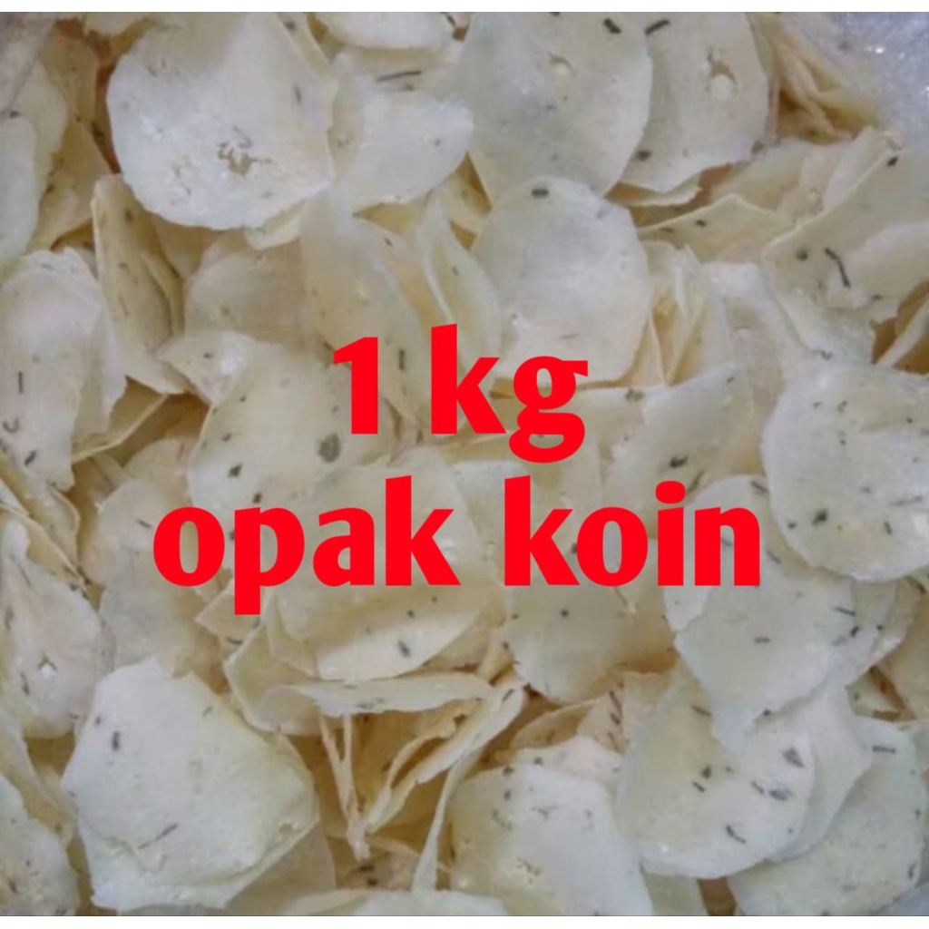 

opak koin kucai kripik Wonosobo 1kg (mentah)