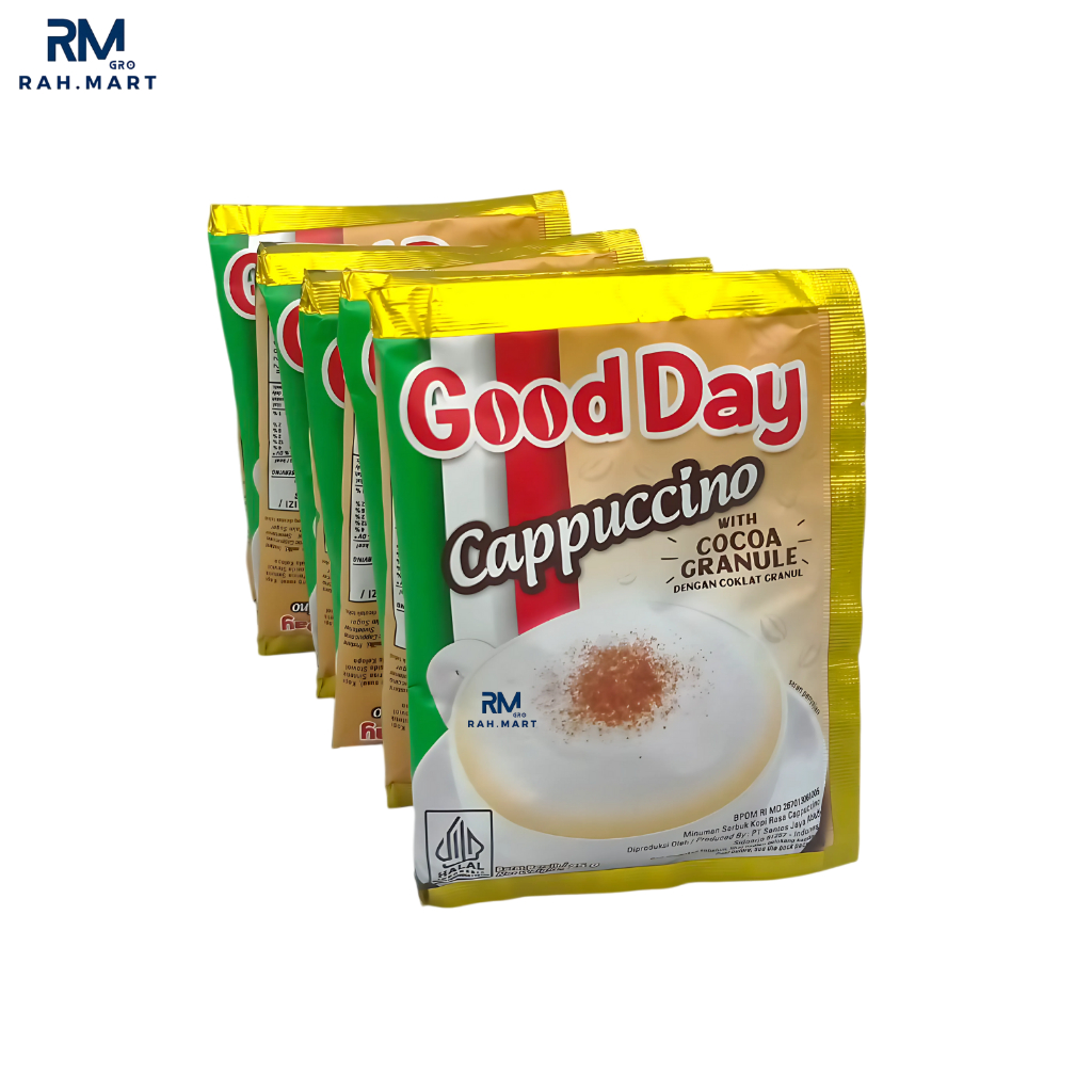 

Good Day Cappuccino Kopi Instan Sachet 25gr (Isi:10)