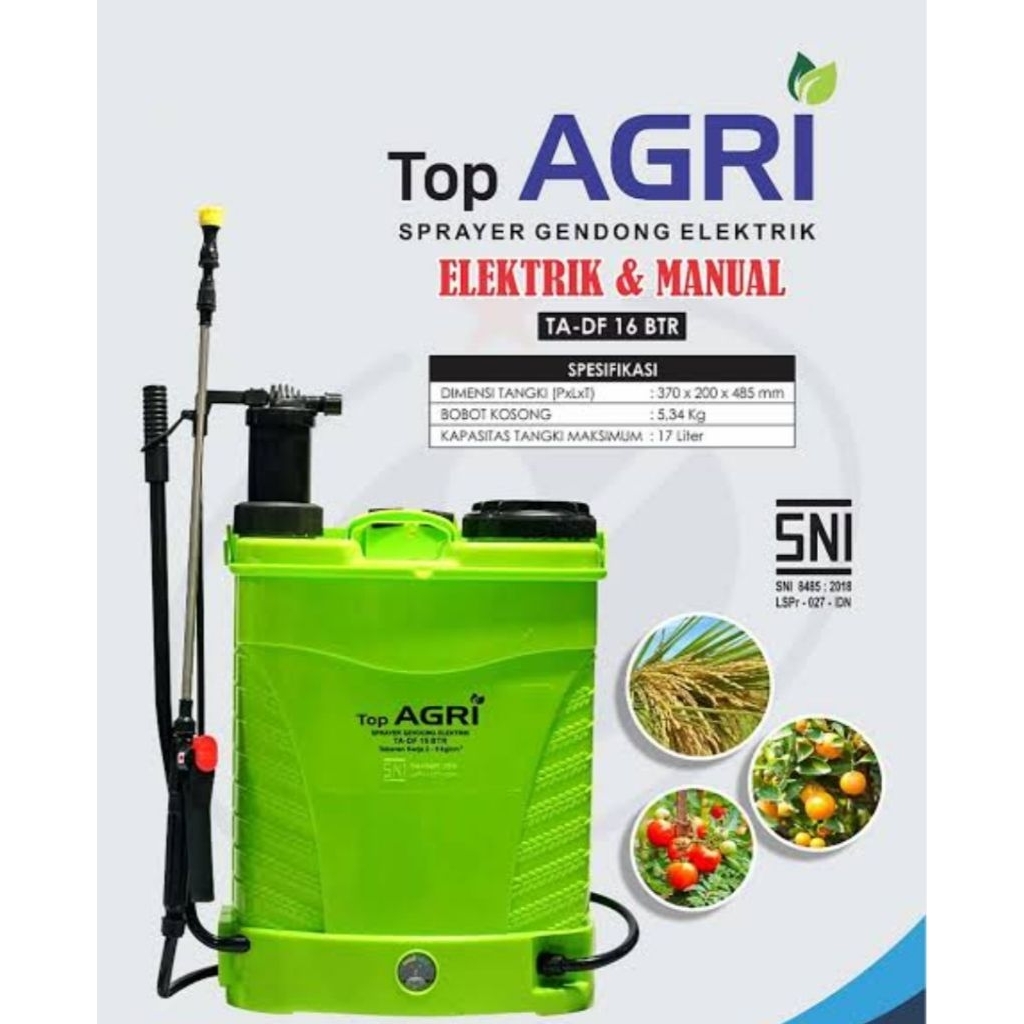 Sprayer TOP AGRI Elektrik dan Manual 16 Liter