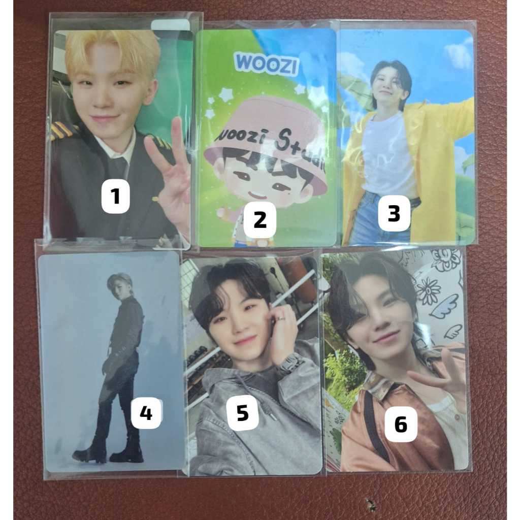 [READY STOCK] PHOTOCARD SEVENTEEN WOOZI CARATLAND, WOOZI PILOT, WOOZI HEAVEN, WOOZI FML