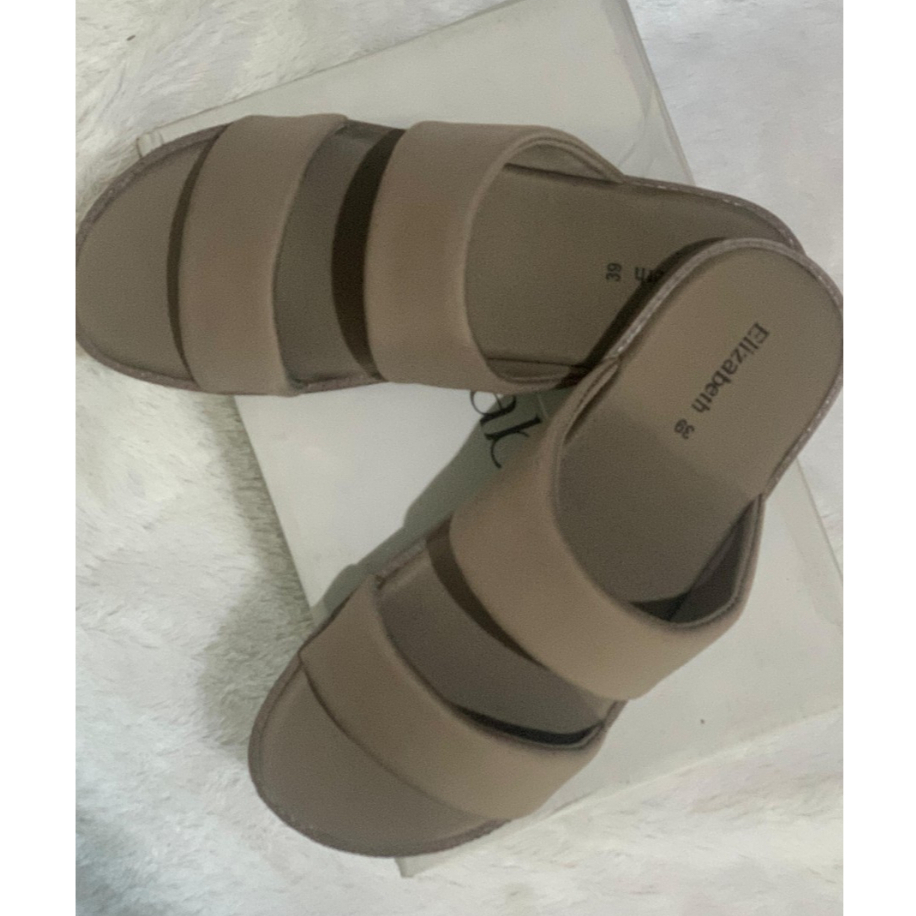 PRELOVED SANDAL ELIZABETH ORIGINAL - Sandal Flat Warna Coklat