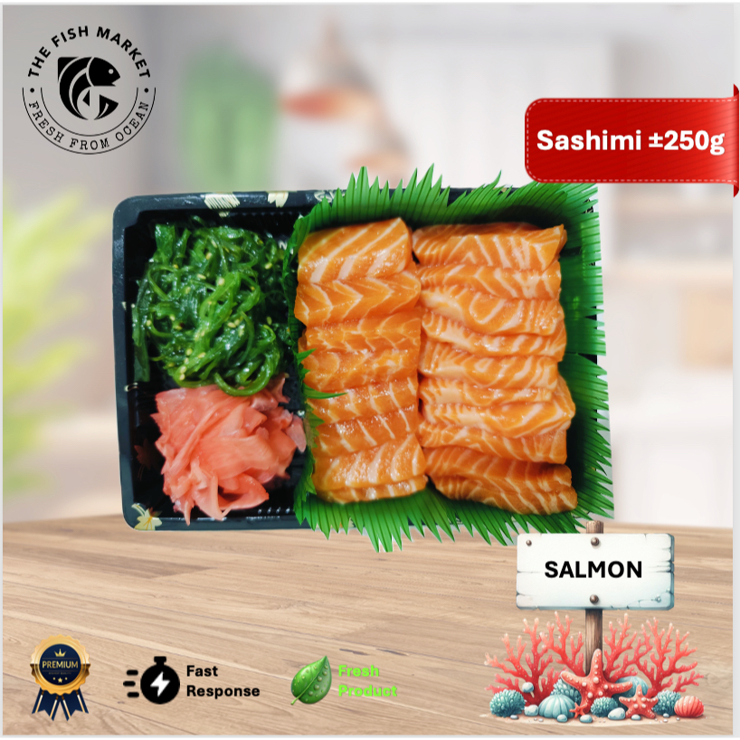 

Salmon Set A [Sashimi 250g/Gari/Chuka Wakame]