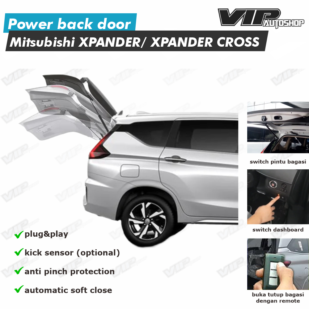Mitsubishi Xpander 2022-2026 XPANDER Cross Power Back Door Tailgate Elektrik Otomatis Pintu Bagasi