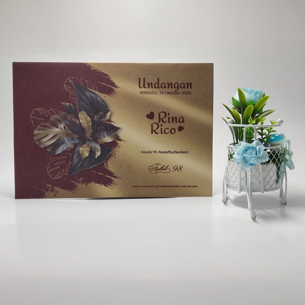Undangan Fadhil 98 (Cetak+Free Plastik Undangan)