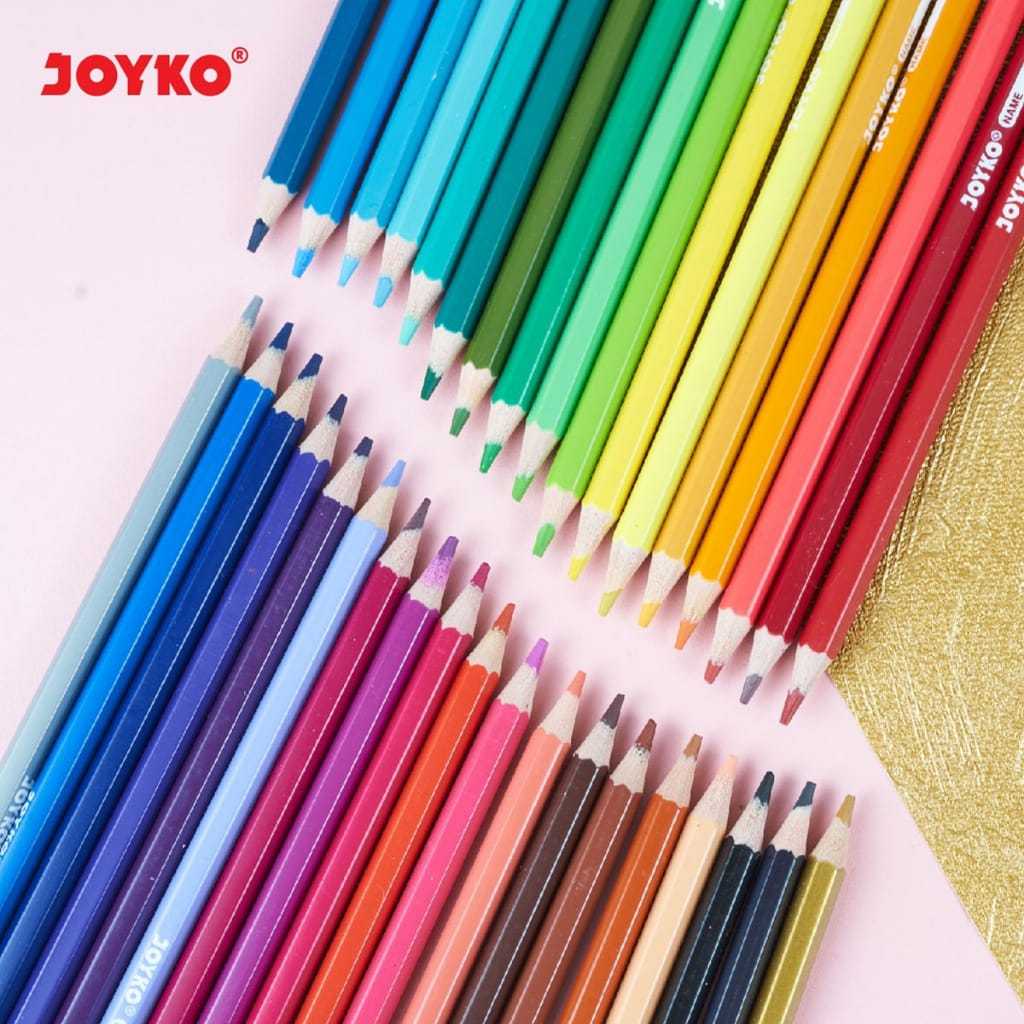 

Pensil Warna 24 Warna Ukuran Panjang CP-104 Joyko