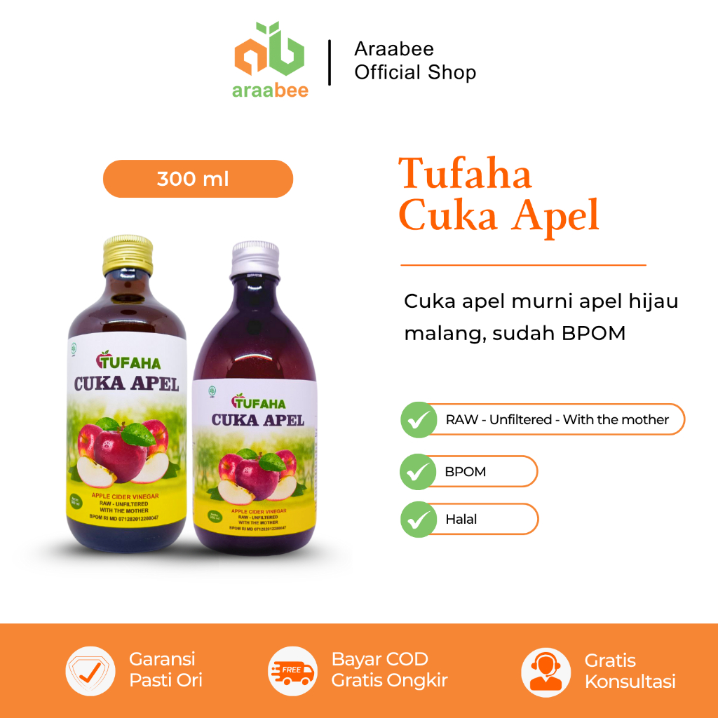

CUKA APEL MALANG organic raw with the mother