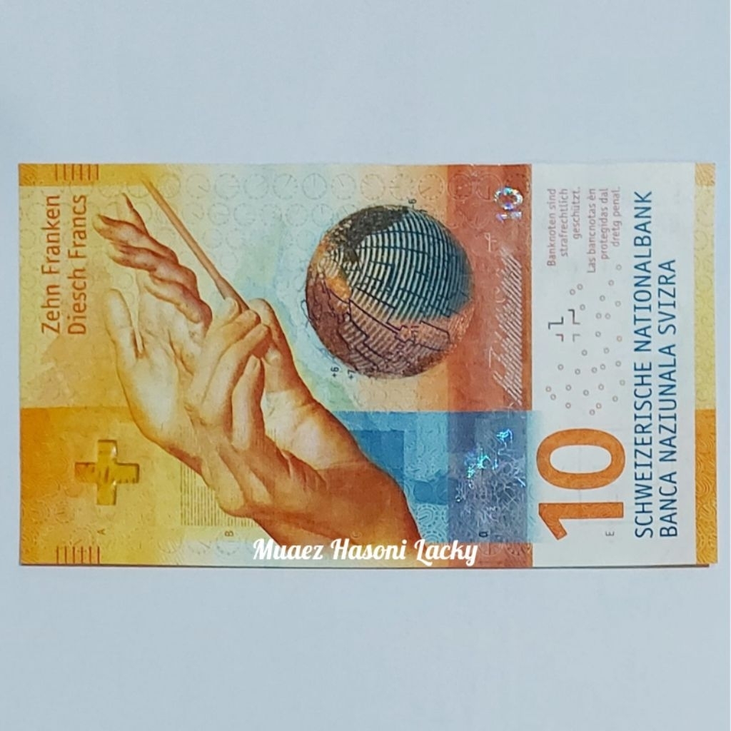 Swiss Franc Uang Asing Kuno 10 Franc