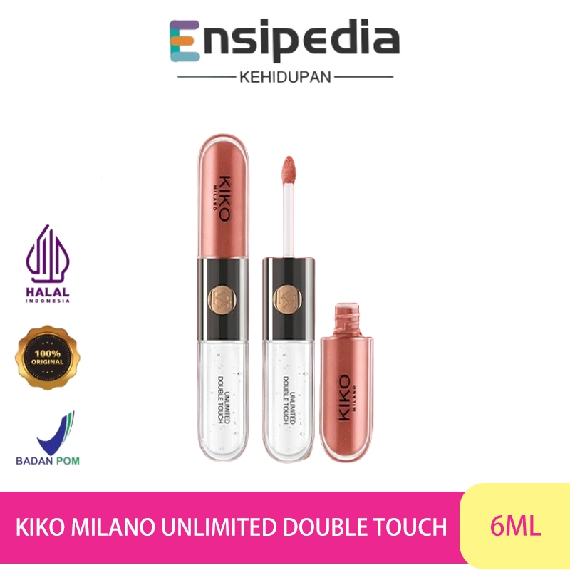 KIKO MILANO Unlimited Double Touch/Lip Balm/KIKO Lipgloss/2 in 1 Double Touch Lipstick 6ml/KIKO Set/