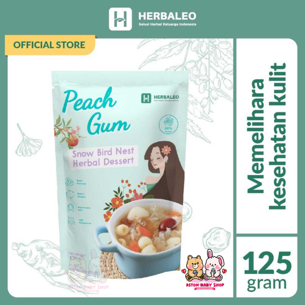 

Herbaleo Peach Gum Snow Bird Nest Herbal Dessert 125g Membantu Memelihara Kesehatan Kulit
