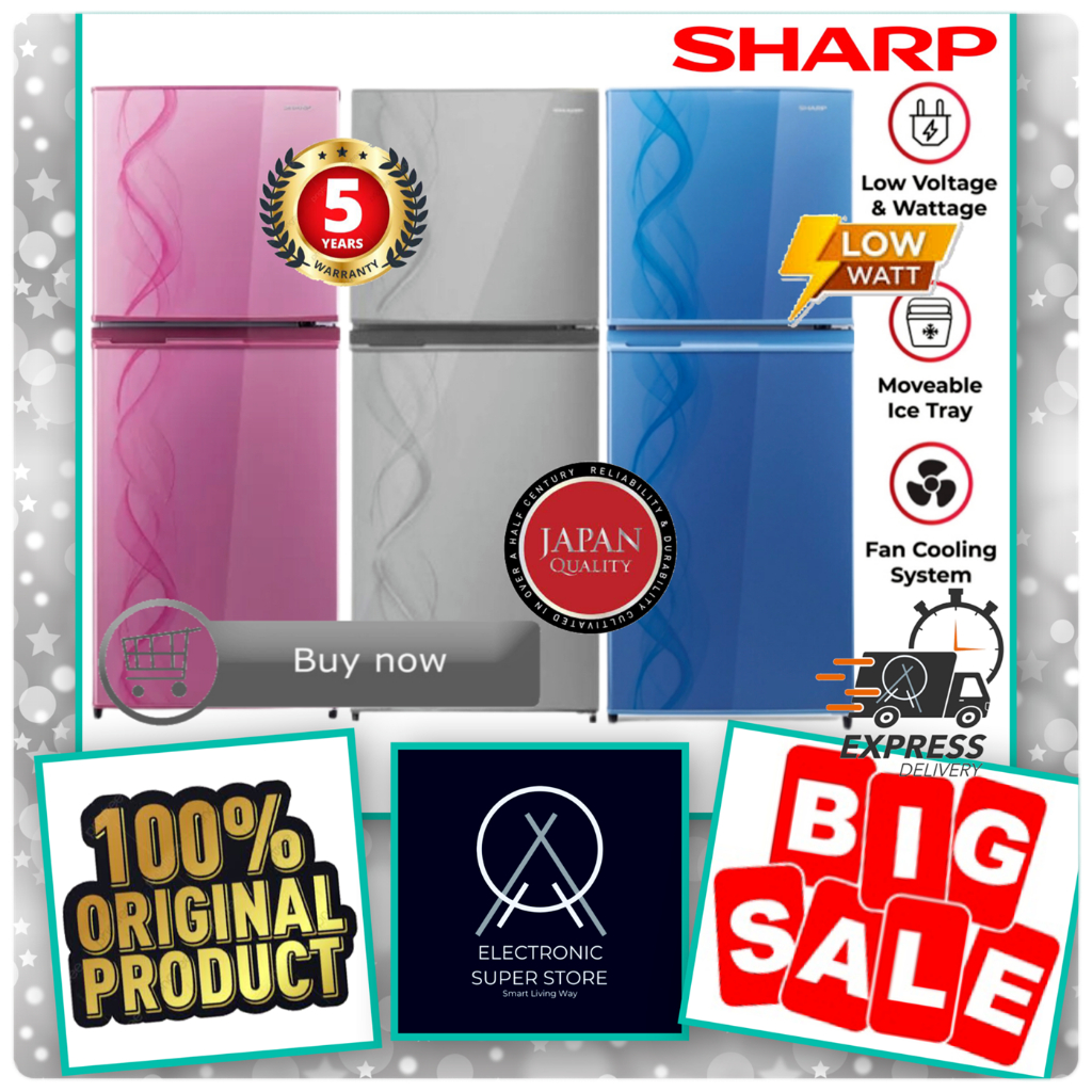 KULKAS SHARP SJ-237ND SJ237ND SJ 237ND LOW WATT FAST FREEZING SHARP LEMARI ES 2 PINTU SHARP