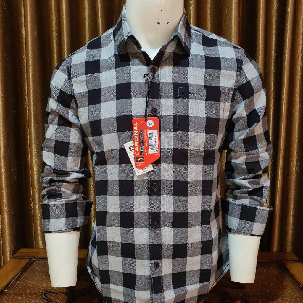 Kemeja Pria Cardinal Jeans Slimfit