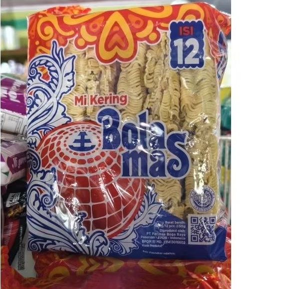 Mi Bola Mas / Mi Suka Suka  Mie Kuning Kering 600g