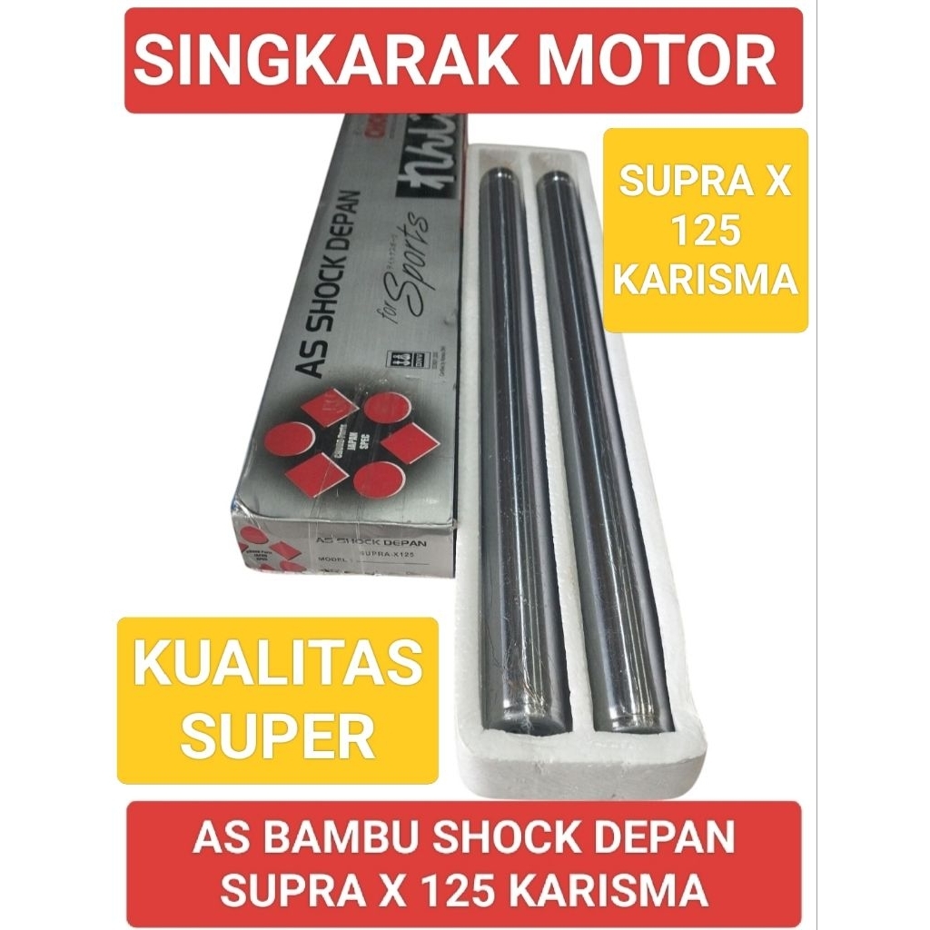 AS BAMBU SHOCK DEPAN HONDA SUPRA X 125 KARISMA KUALITAS BAHAN TERBAIK