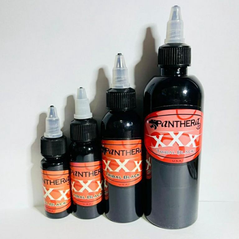 KODE E9T Tinta Tattoo Black PANTHERA TRIBAL BLACK XXX Ink Tattoo Black