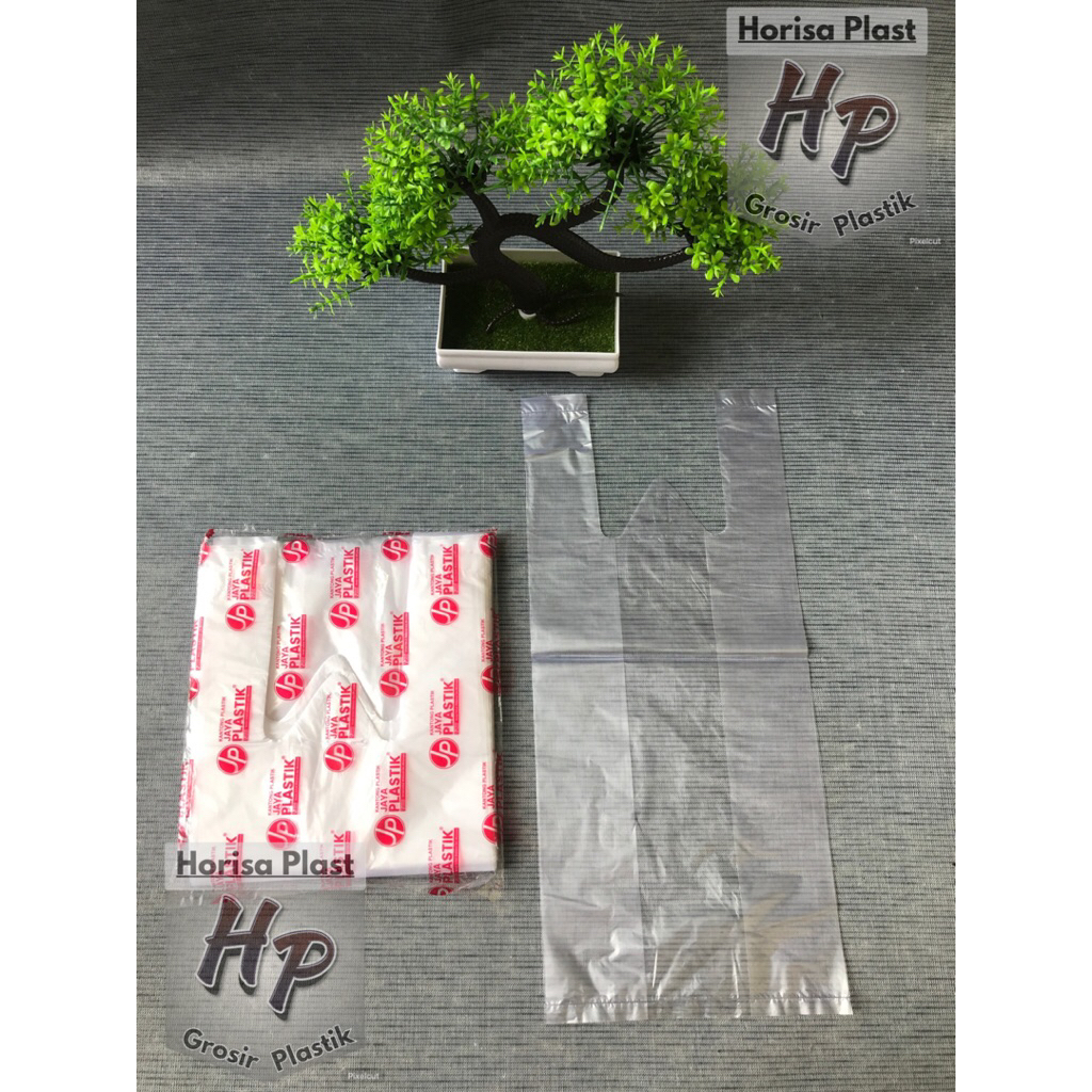 kantong plastik gelas 2 Cup bening Jumbo menyamping termurah