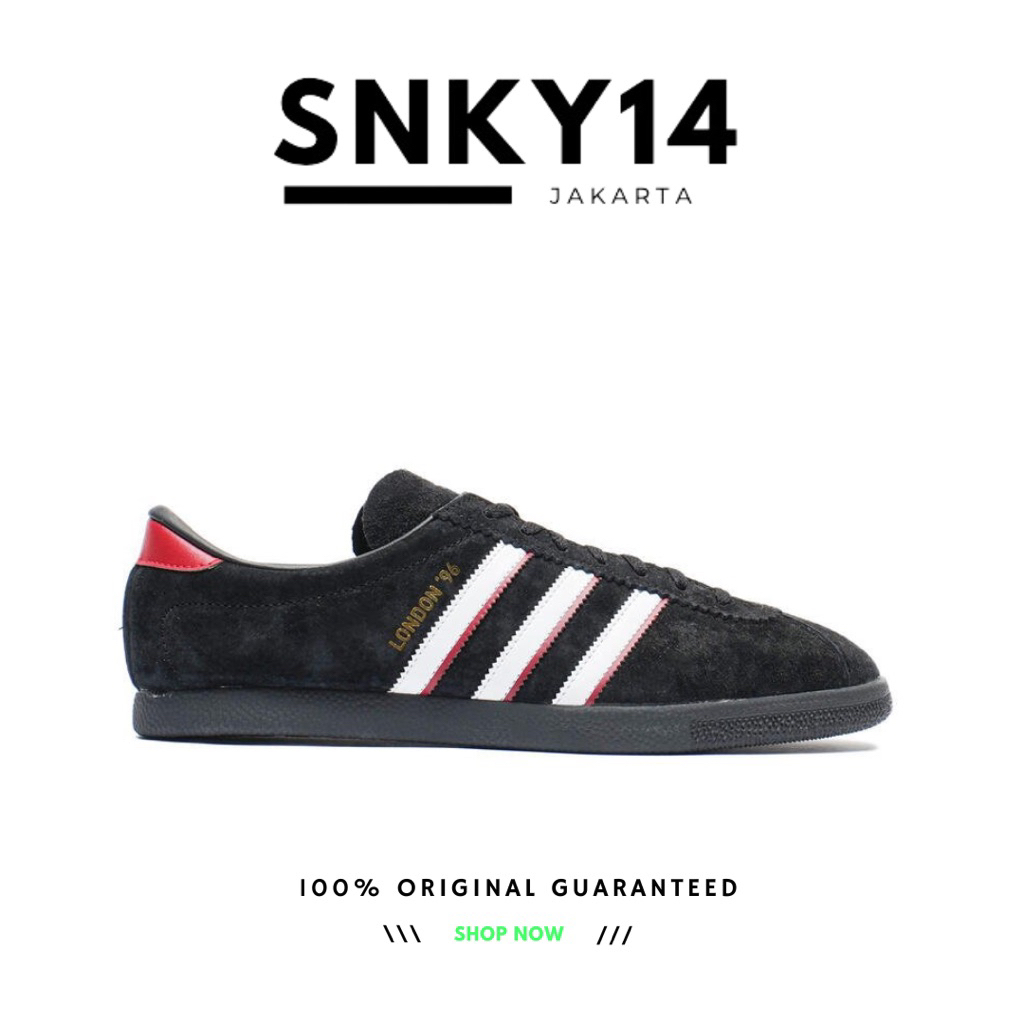 Adidas London 96 Black White red scarlet (IH4773) 100% Authentic