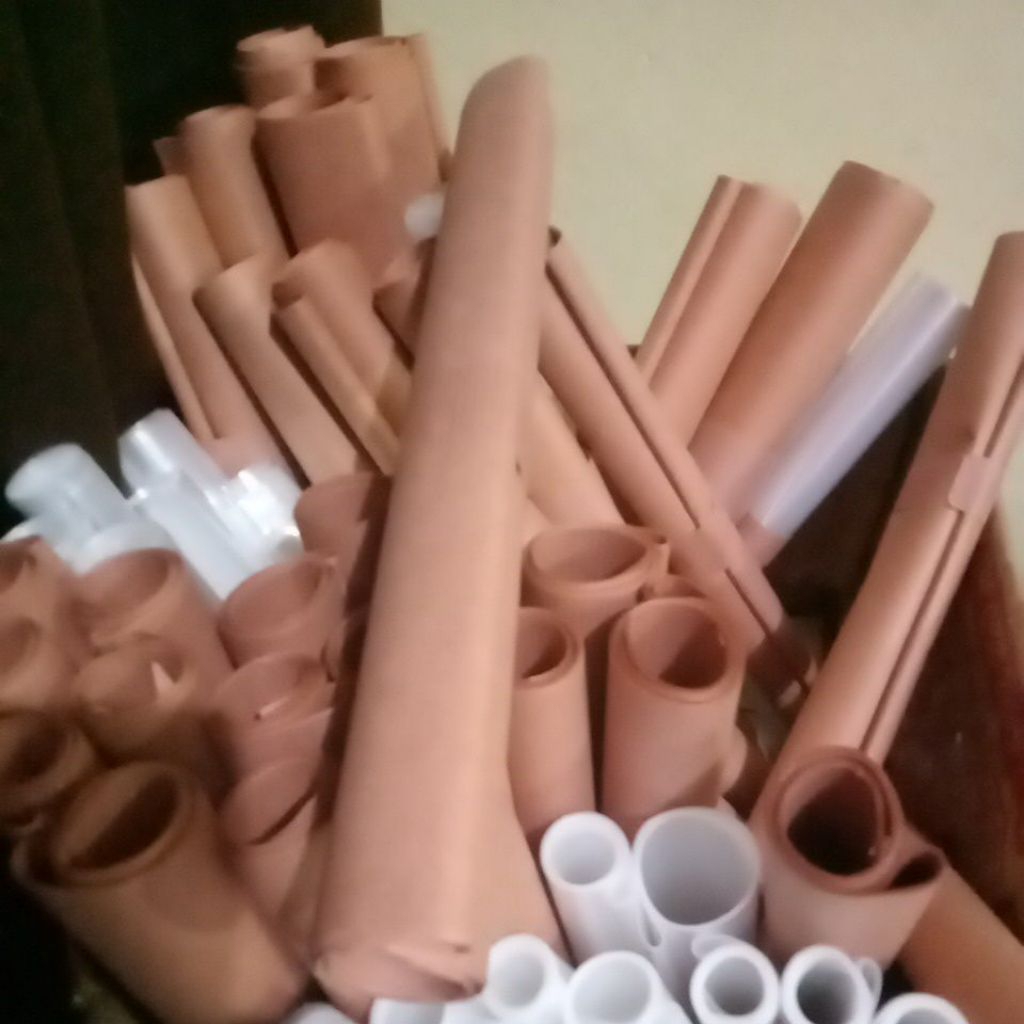 

sampul buku qwarto coklat polos dan plastik isi 10pcs