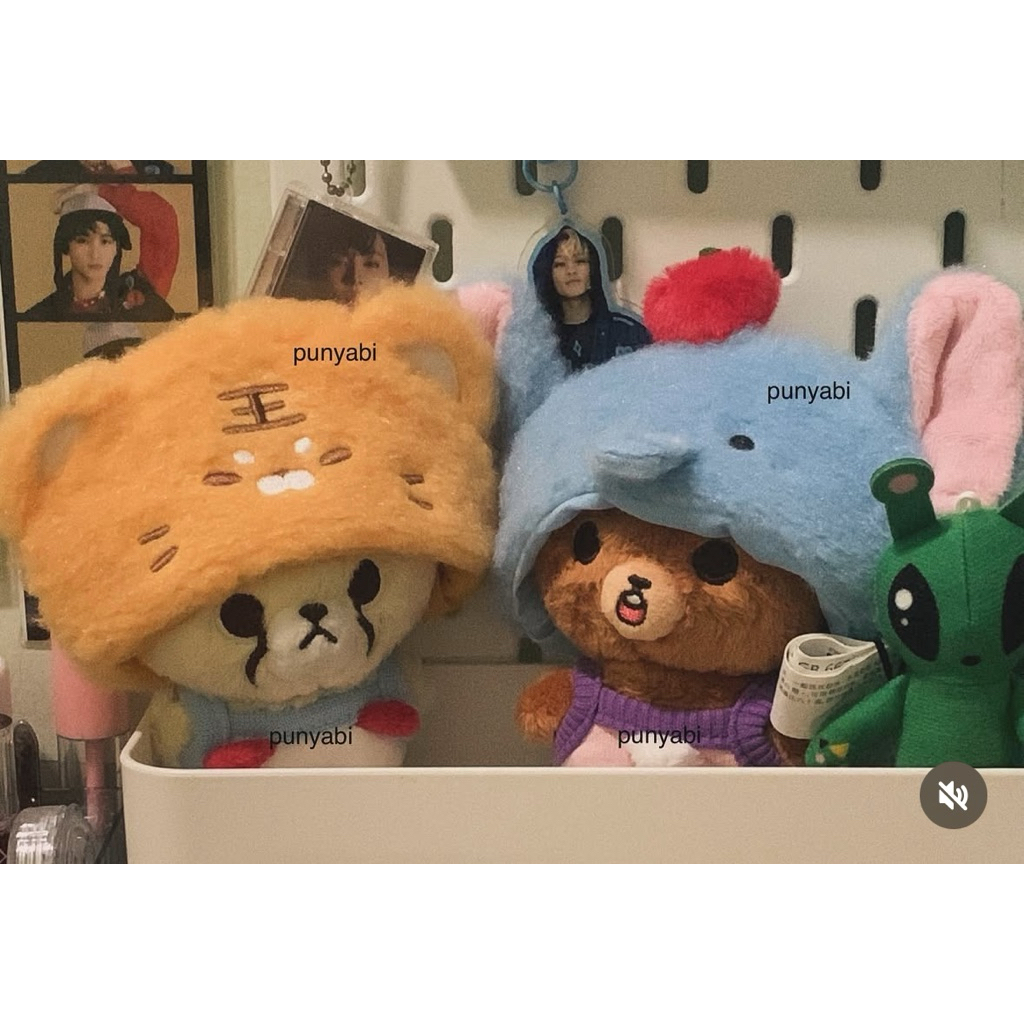 baju boneka 10cm aksesoris topi karakter 10 cm