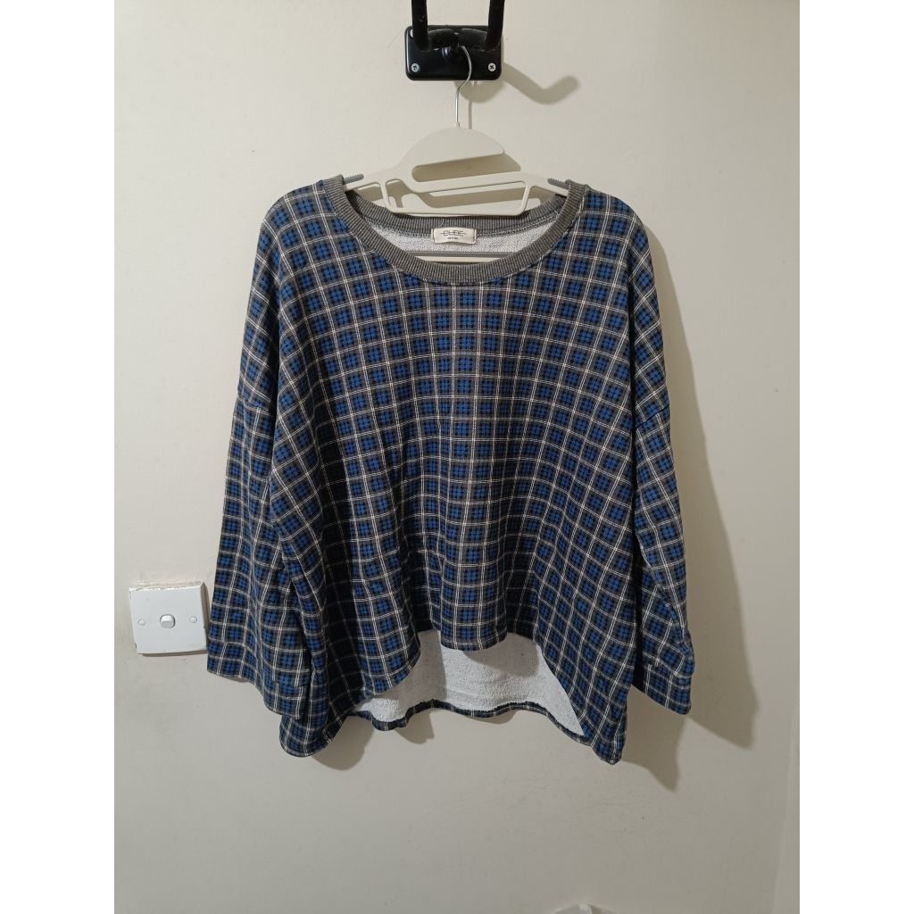Sweater Korea Impor motif kotak