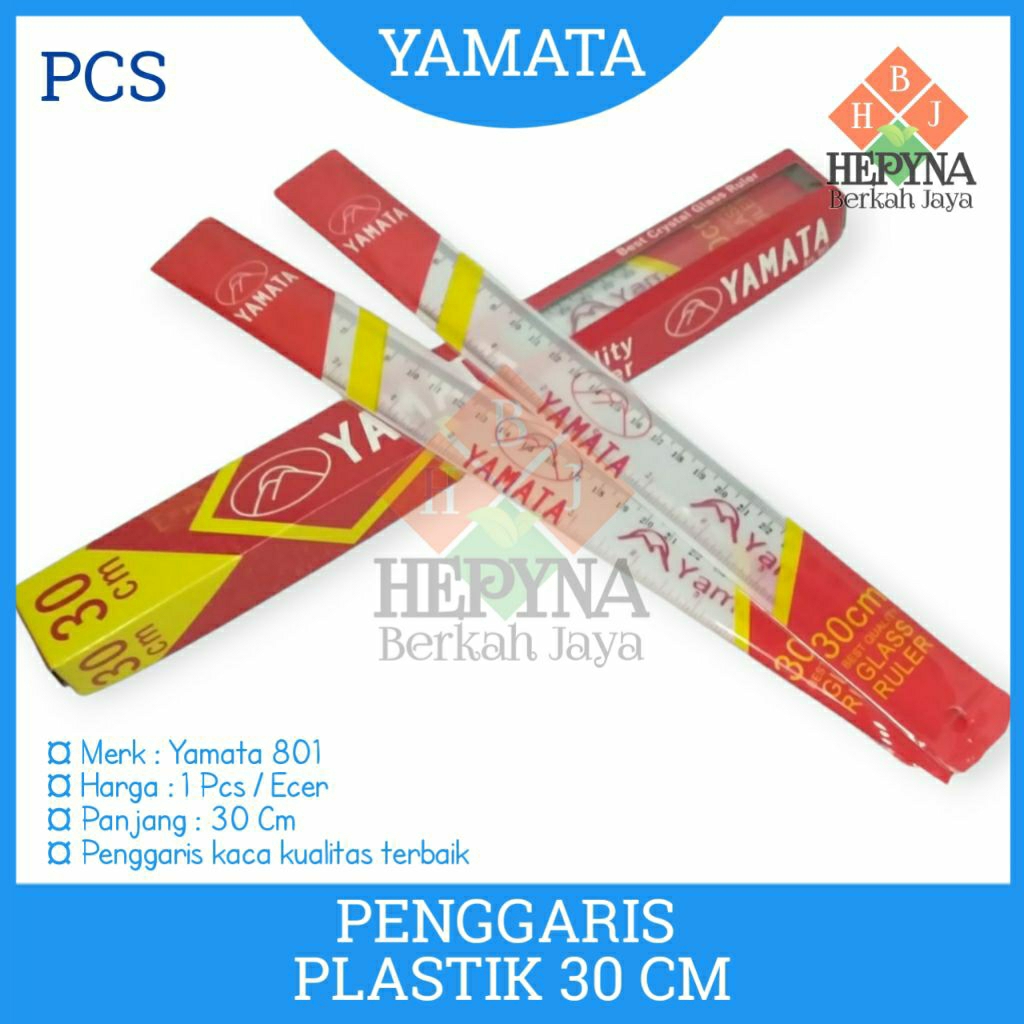 

(1PCS) Penggaris Plastik 30 cm YAMATA 801