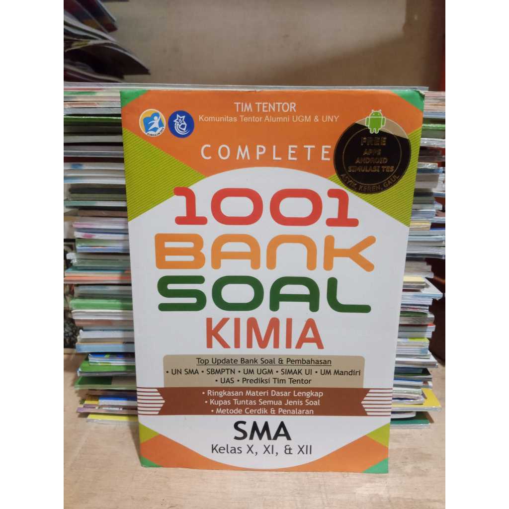 BUKU COMPLETE 1001 BANK SOAL KIMIA SMA KELAS 10, 11, & 12