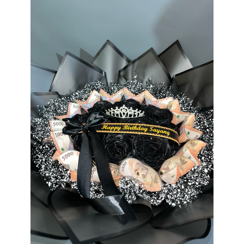 Buket Bunga Satin Jumbo & Uang