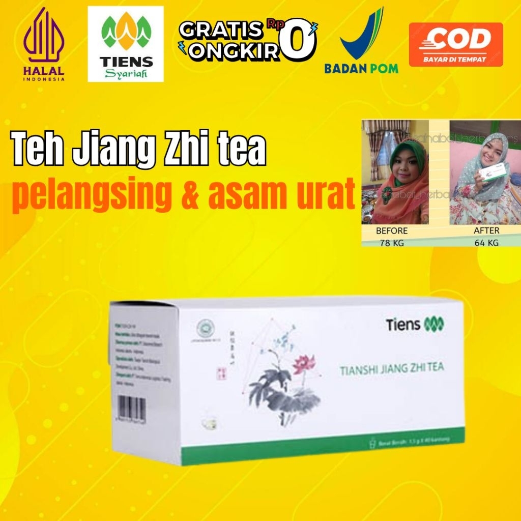 

Teh herbal Penurun Kolesterol teh Herbal Pelangsing Herbal Penurun Berat Badan Minuman pelangsing Herbal herbal Asam Urat Tinggi Penurun Darah Tinggi DIET Slim Detox Tiens JIANG ZHI TEA TEH PELANGSING KOLESTEROL ASAM URAT
