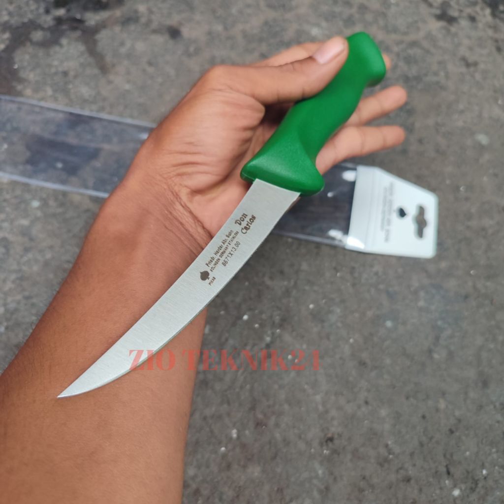 Pisau Bilah Don Carlos 5" 6" Pisau Daging Super Tajam Cap Garpu Asli - 5 inch