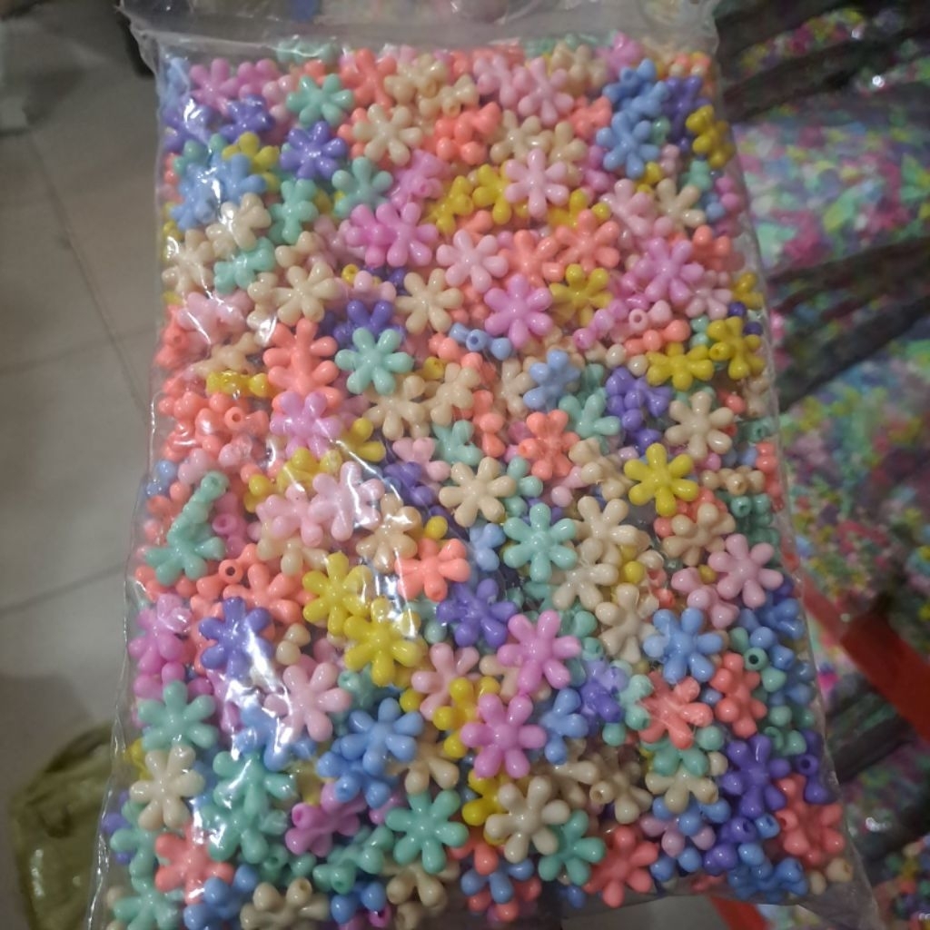 1 Pon Manik Manik Bunga Matahari Pastel