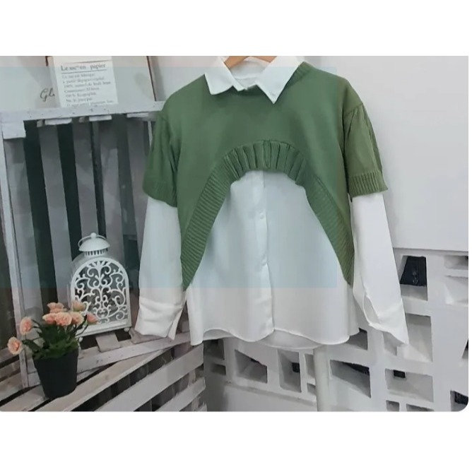 / Milie Moon Vest Rompi Rajut Kardigan Wanita / Blazer Murah Terbaru / Trendy Produk Best SellerMILI