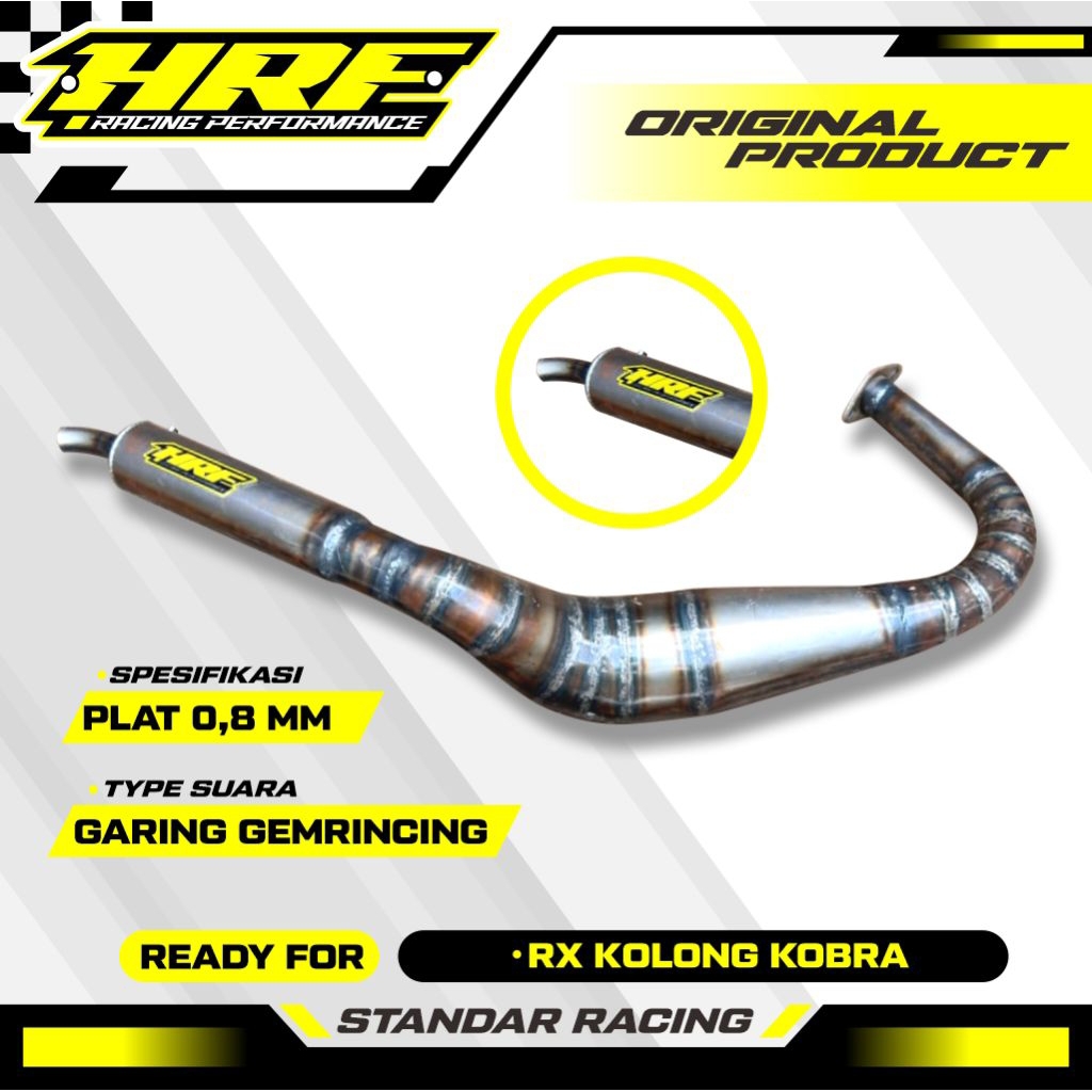 KNALPOT KOLONG KOBRA RX KING RX SPESIAL ORIGINAL HRF RACING PERFORMANCE