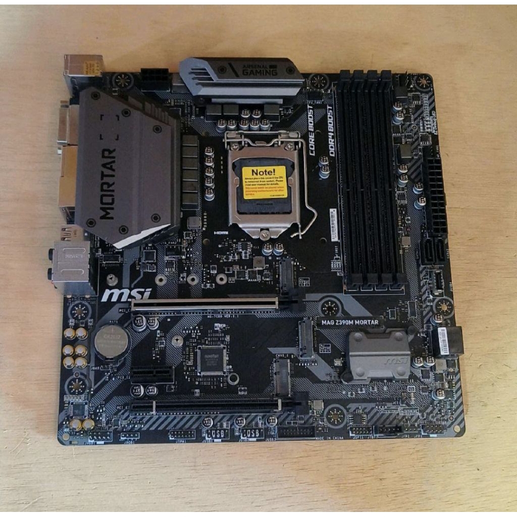 MOBO/MOTHERBOAD MSI Z390M MORTAR / LGA 1151 NVME/M2.SATA, 4 SLOT RAM DDR4, GEN 8 GEN 9