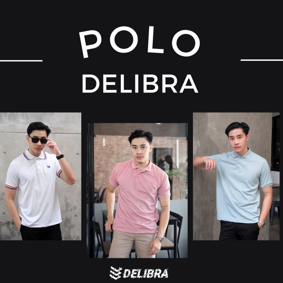 KODE V86C Delibra Kaos Polo Pria Premium