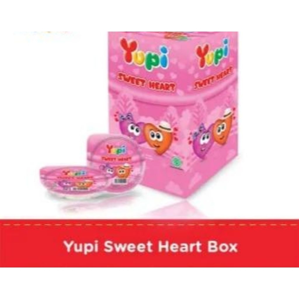 

permen yupi sweet heart 1 Box isi 12pcs