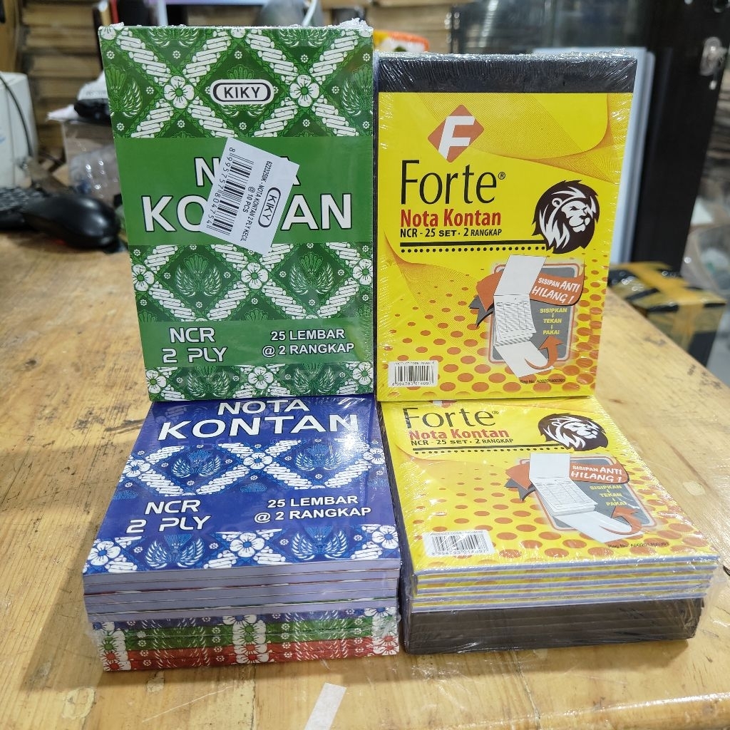 

1 Pak Nota Kontan 2 Ply 2 Rangkap isi 10 Pcs