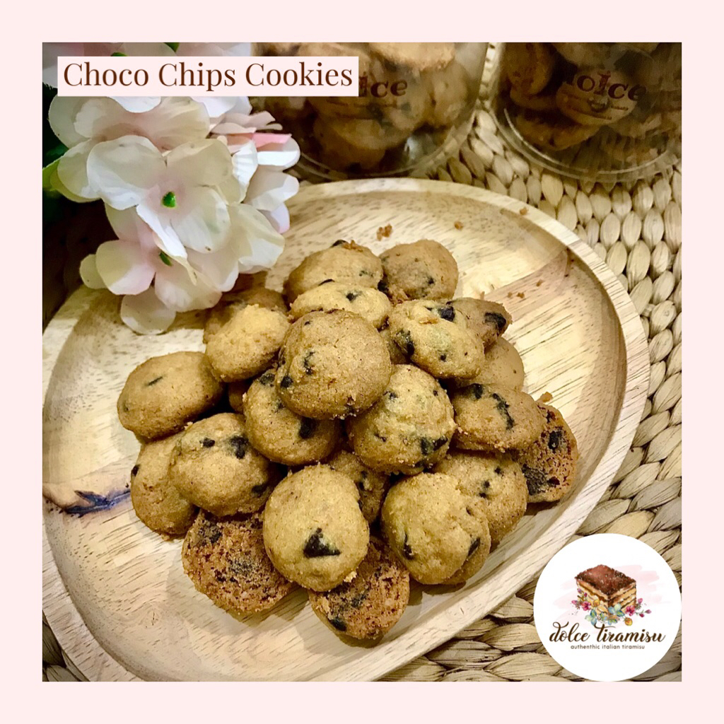 

Mini Choco Chips Cookies Dolce Bake, Cookies Mini Bite, Cookies Renyah Crunchy