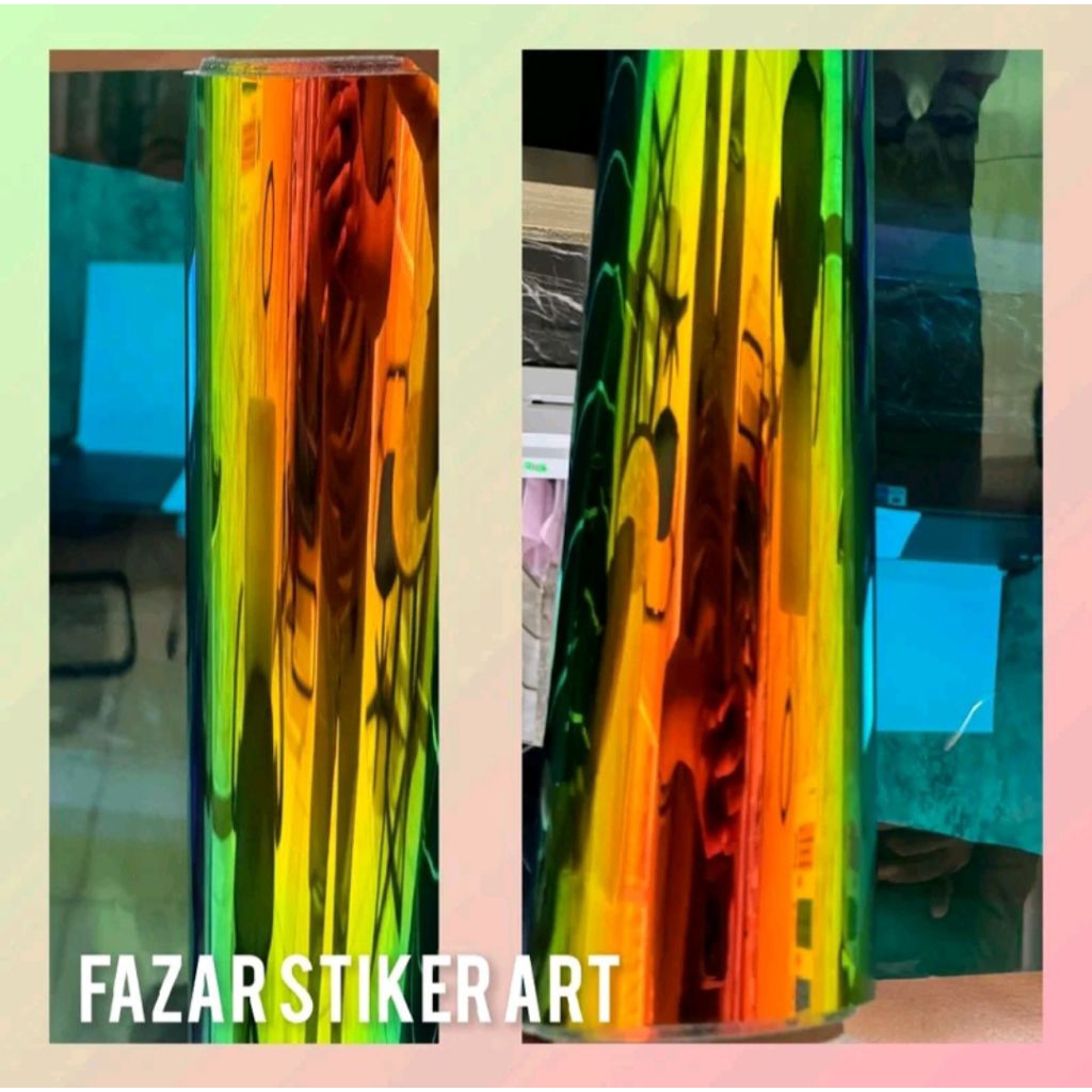 Stiker Kaca Film Chameleon Kaca Film Pelangi Kaca Film Bunglon
