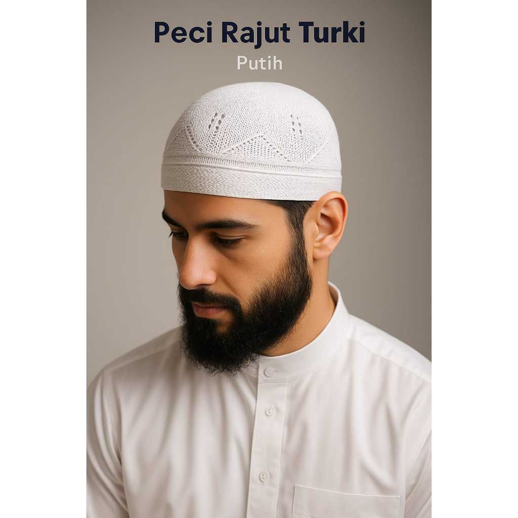 PECI RAJUT YAMAN Motif Nigeria / Peci Rajut Tebal / Peci Haji Umroh / Songkok Haji