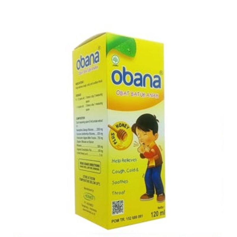 

OBANA SIRUP 120 ML / OBAT HERBAL BATUK ANAK