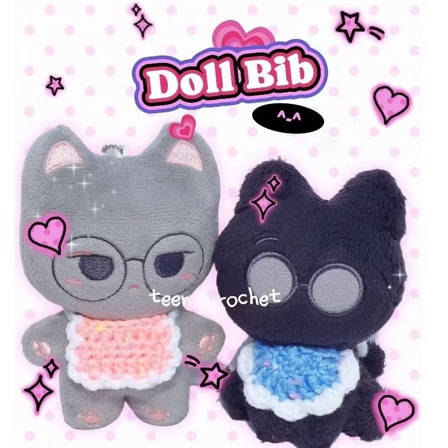 10cm doll bib | kpop doll accessories crochet