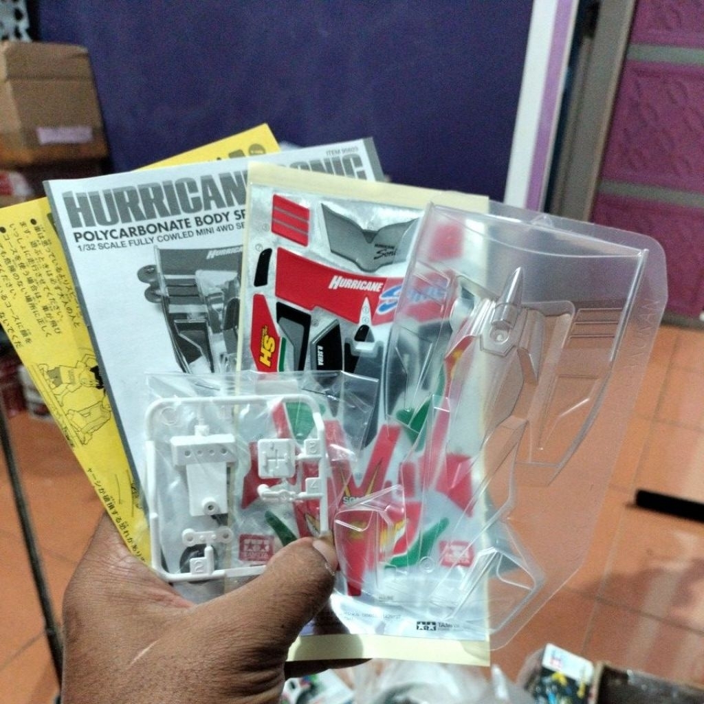 Tamiya 95603 Body Kap Hurricane Sonic 30Th Anniversary Polycarbonate Body Special + Decal