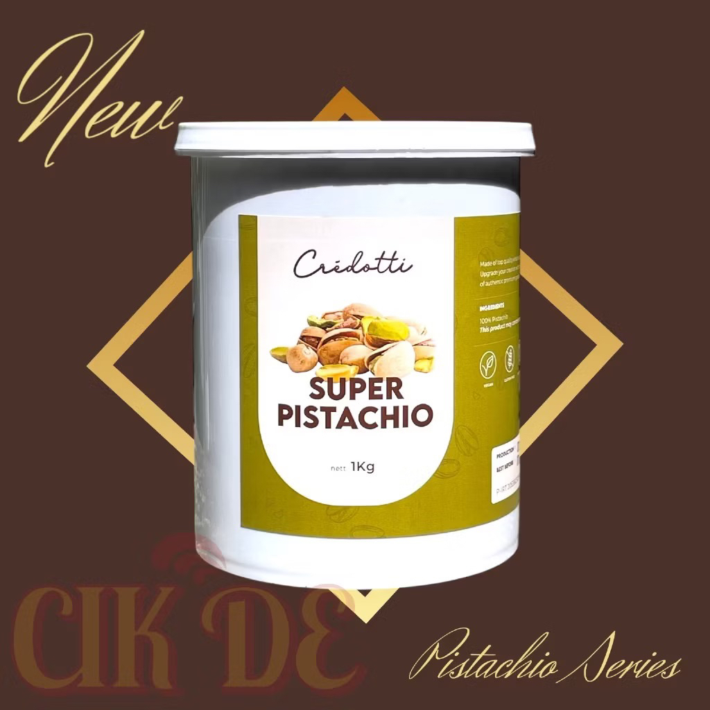 

CREDOTTI Repacking Premium Super Pistachio PASTE, Selai Filling Topping