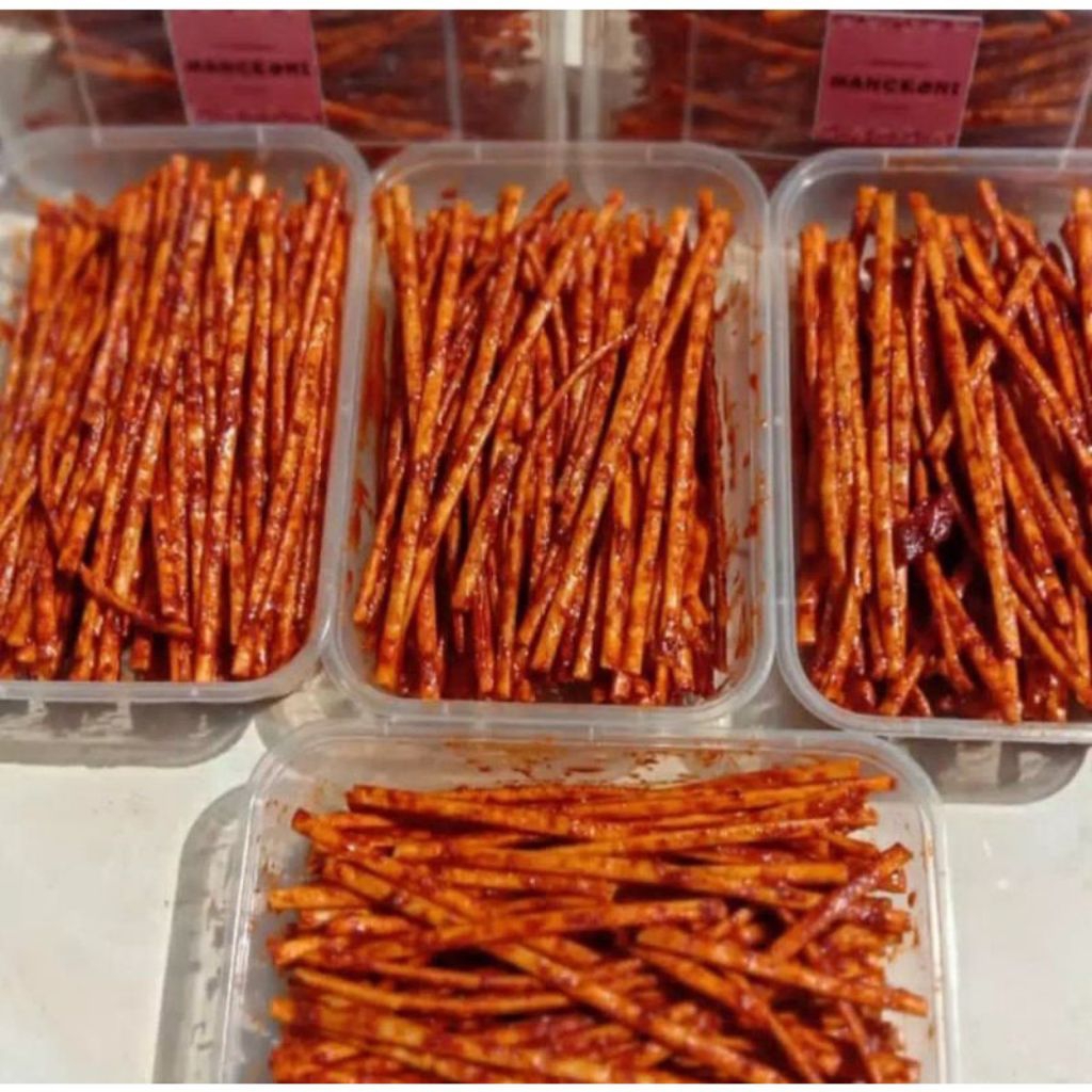 

Mie Lidi bumbu basah kemasan plastik banyak varian rasa