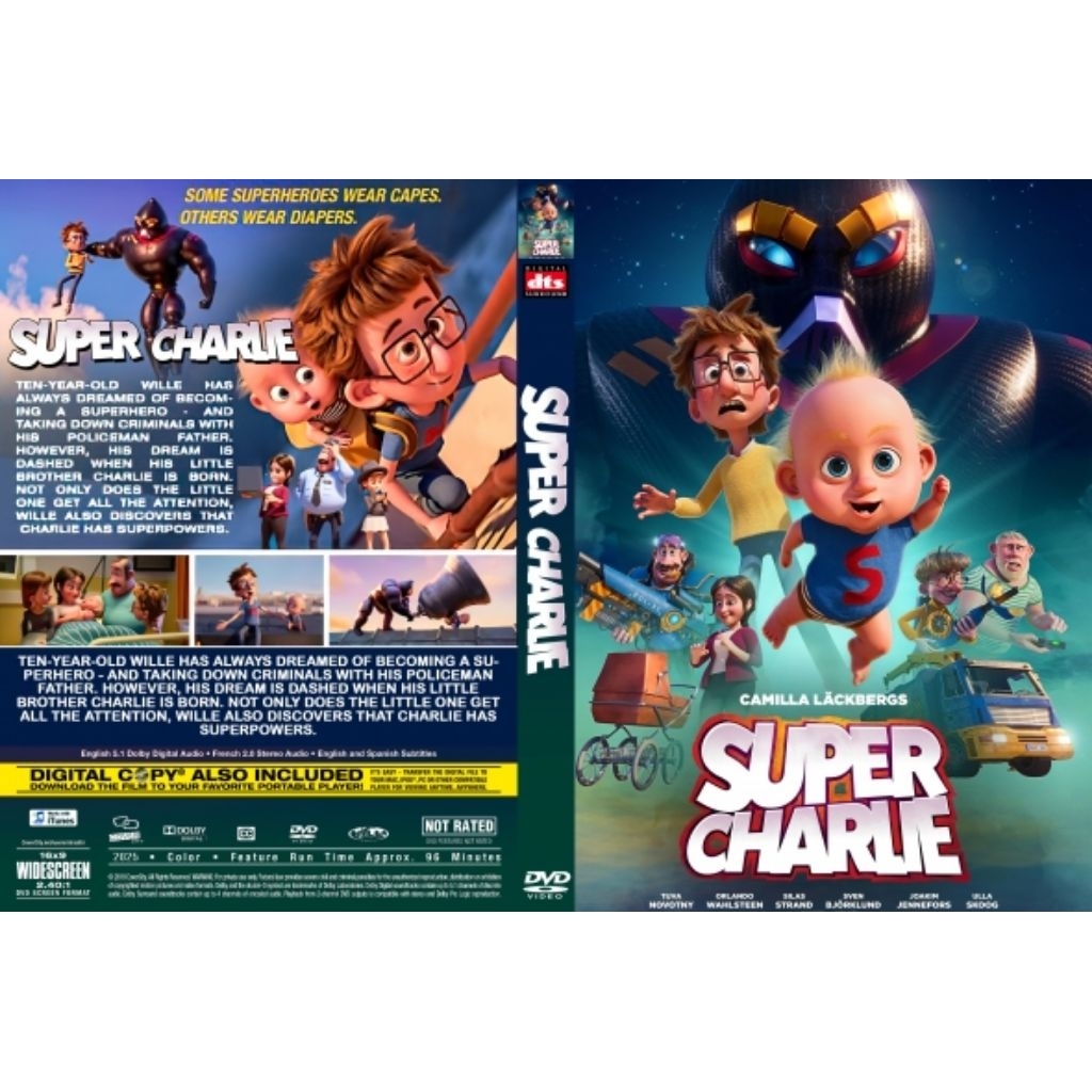 KASET DVD ANAK ANAK CARTOON ANIMASI TERBARU 2025 SUPER CHARLIE-FULL BOX SEGEL