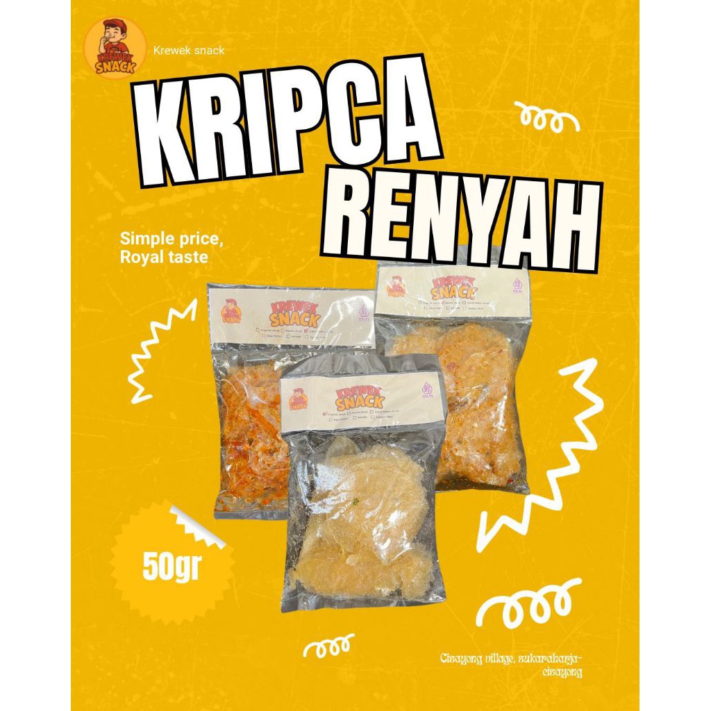 

50gr KRIPCA KERIPIK KACA DAUN JERUK KREWEK SNACK KHAS TASIKMALAYA