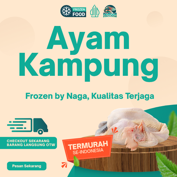 

Ayam Kampung Asli 100% / Ayam Kampung Utuh Frozen – Vacuum Seal & Higienis