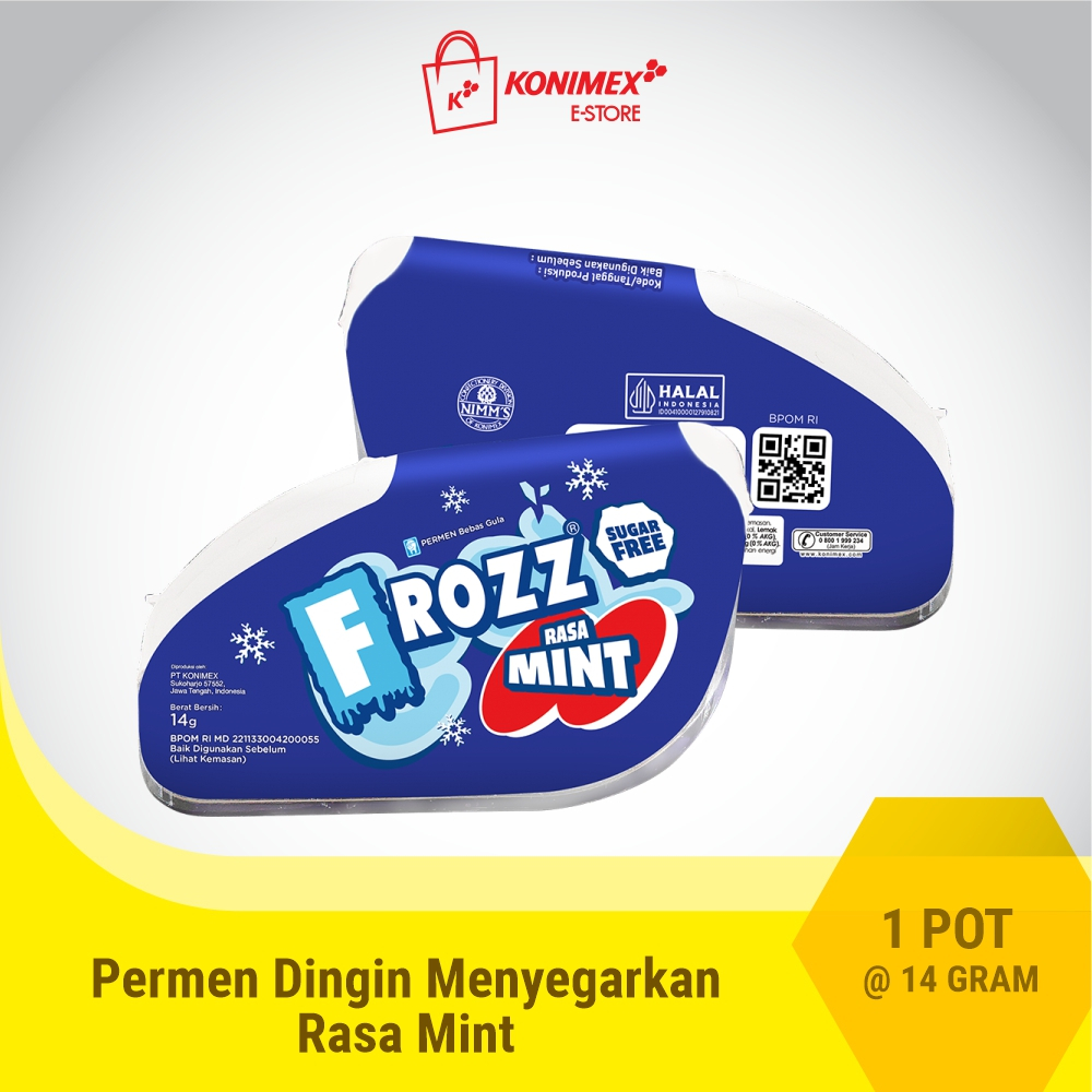 

FROZZ Mint permen bebas gula, rendah kalori & dingin menyegarkan