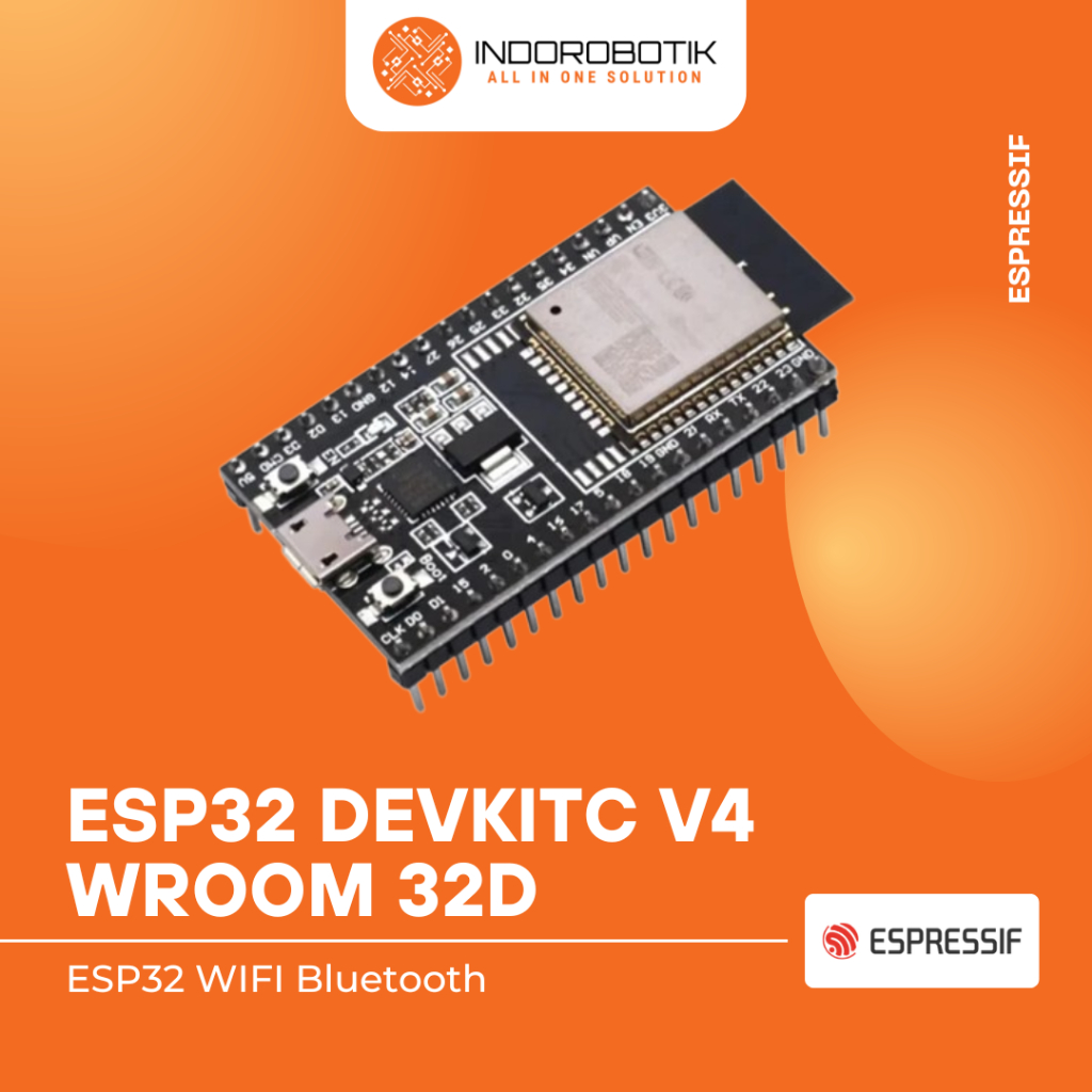 INDOROBOTIK | ESP32 DevKitC V4 Wroom 32D