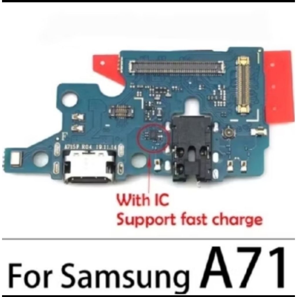 Papan cas samsung A71 original plus ic